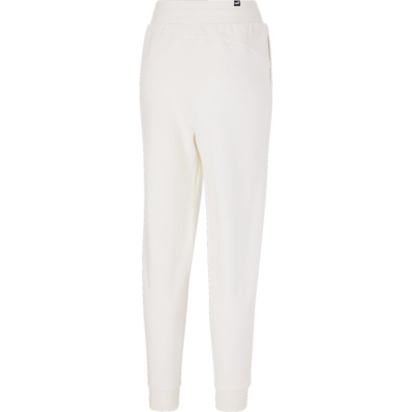 Spodnie dresowe damskie ESS+ Embroidery High-Waist Puma - białe