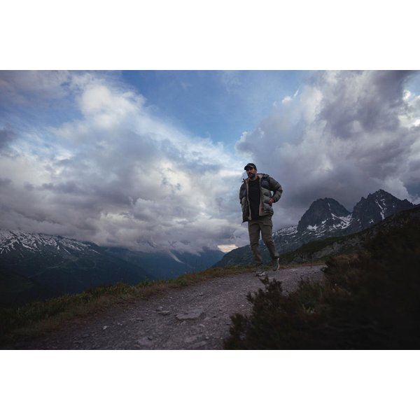 Kurtka puchowa męska Pike Lake II Hooded Columbia - Mountain Blue