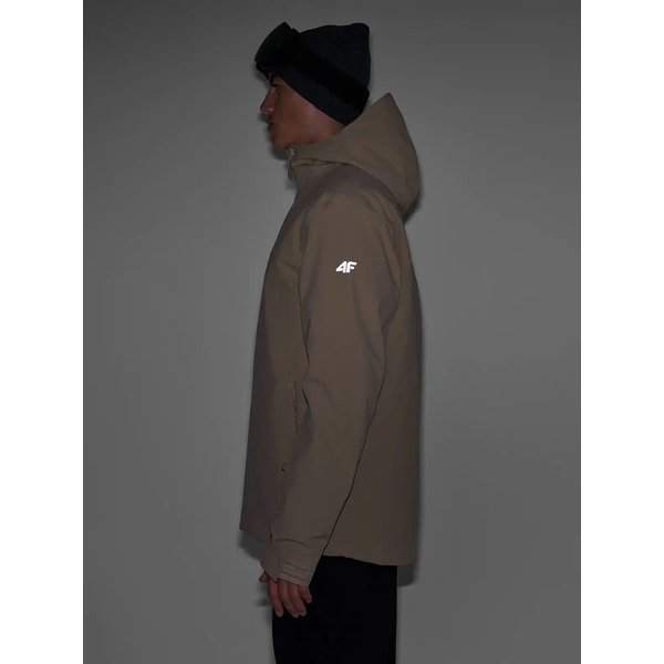 Kurtka narciarska męska TTJAM579 4F - jasny brąz