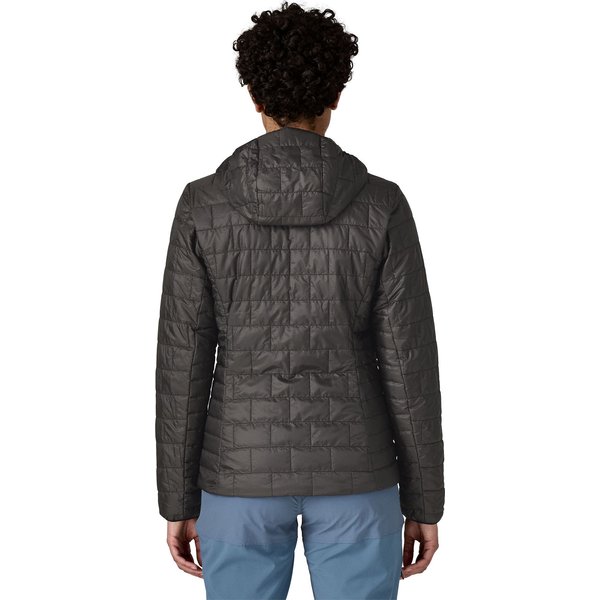 Kurtka puchowa damska Nano Puff Hoody Logo Patagonia - black