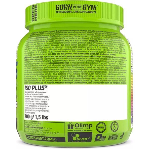 Iso Plus Powder 700g tropical blue Olimp