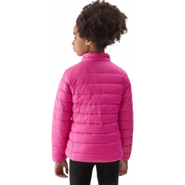 Kurtka puchowa dziewczęca 4FJWSS24TDJAF342 4F - ciemny róż