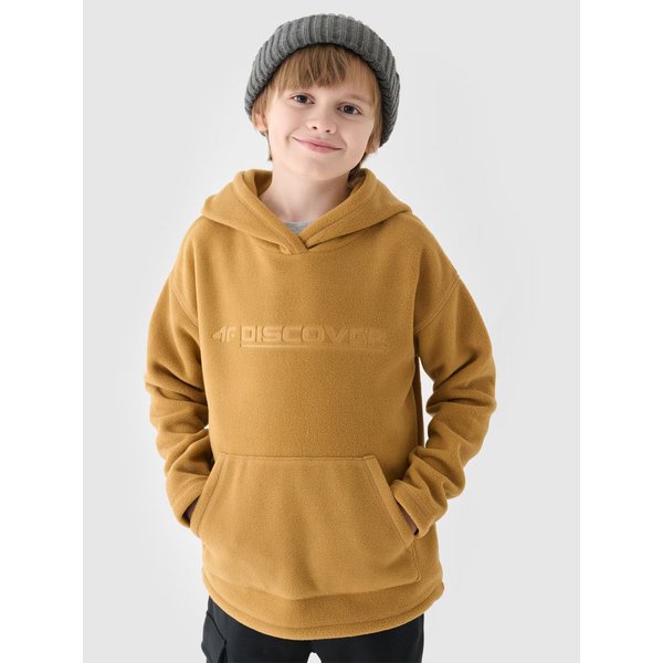 Bluza polarowa chłopięca TFLEM213 4F - złoty