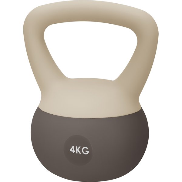 Miękki kettlebell FlexLift 4kg Gymtek - 4kg soft double grey