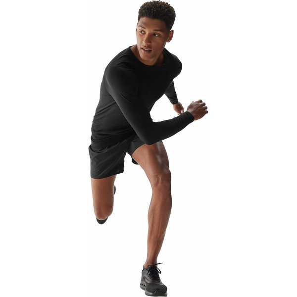 Longsleeve męski 4FAW23TFLOM155 4F - głęboka czerń