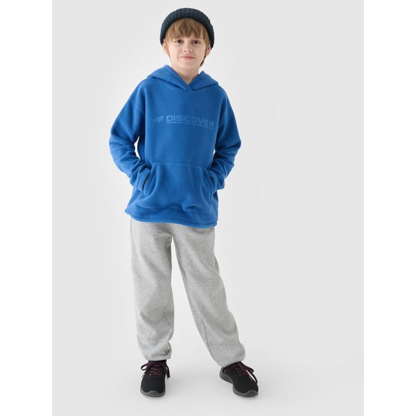 Bluza polarowa chłopięca TFLEM213 4F - denim