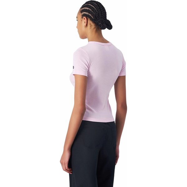 Koszulka damska C Logo Patch Crewneck Legacy Champion - różowa