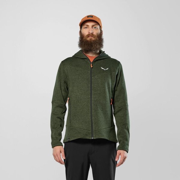 Polar męski Puez Rocca Polarlite Hd Salewa - dark olive