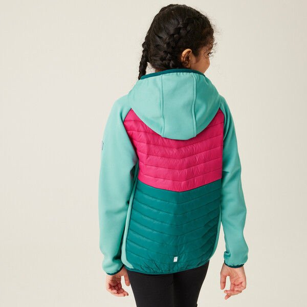 Kurtka hybrydowa juniorska Kielder Hybrid VIII Regatta - dusty green/deep pink