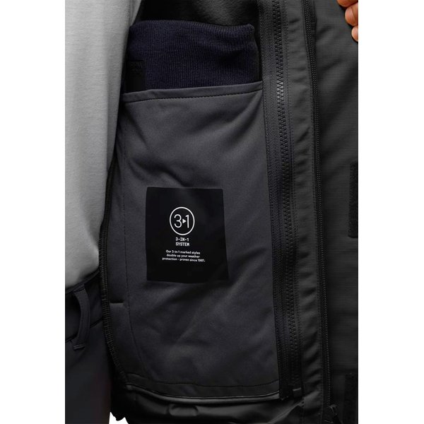 Kurtka męska 3w1 Altenberg Jack Wolfskin - Black