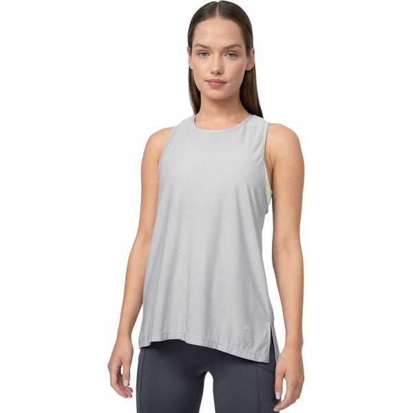 Bezrękawnik, top damski 4FSS23TFTSF149 4F - szara
