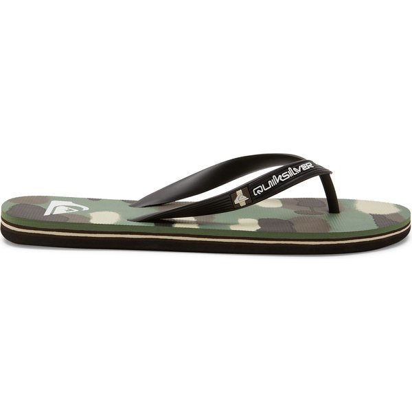 Klapki, japonki Molokai Art II Quiksilver - Black/Brown/Green