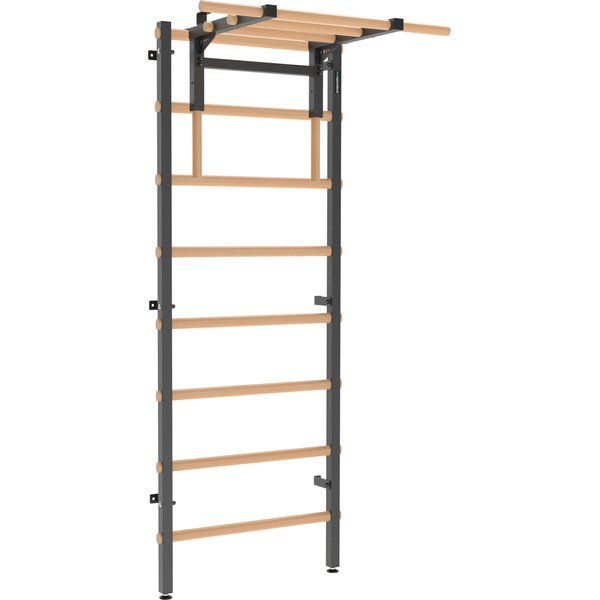 Drabinka gimnastyczna 210x80 cm z drążkiem do ćwiczeń EH-DG06 + DA31 Endorfit - czarna
