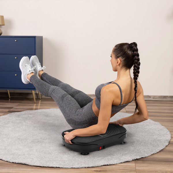 Platforma wibracyjna do ćwiczeń XP300 z pilotem Gymtek - black