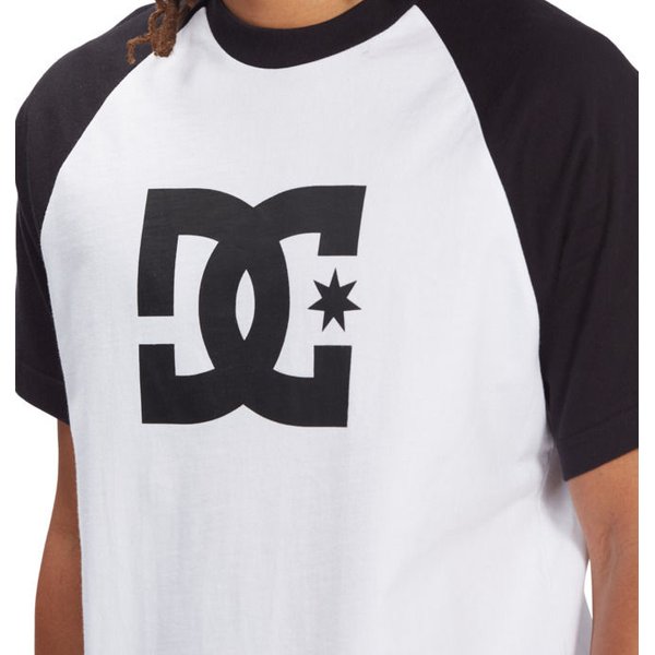 Koszulka męska Star Raglan HSS DC Shoes - white/black