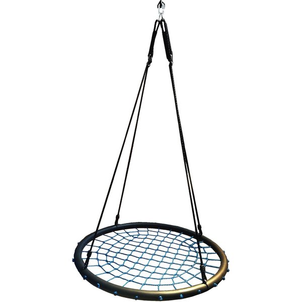 Huśtawka ogrodowa, bocianie gniazdo XXL 120cm Saska Garden - niebieska