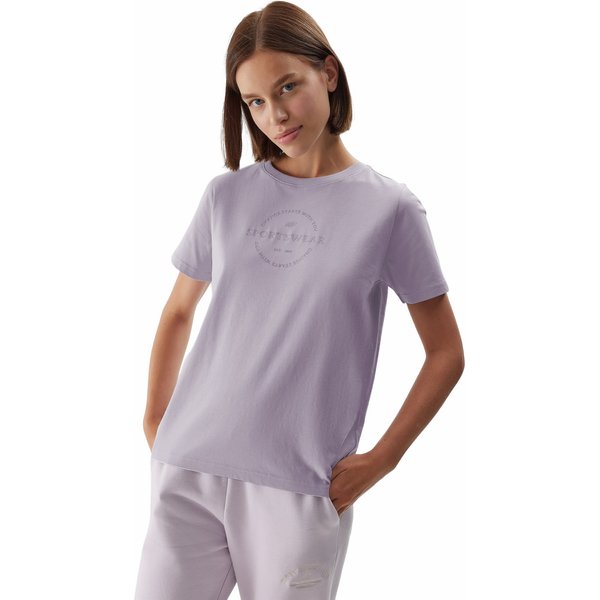 Koszulka damska 4FAW23TTSHF0902 4F - jasny fiolet