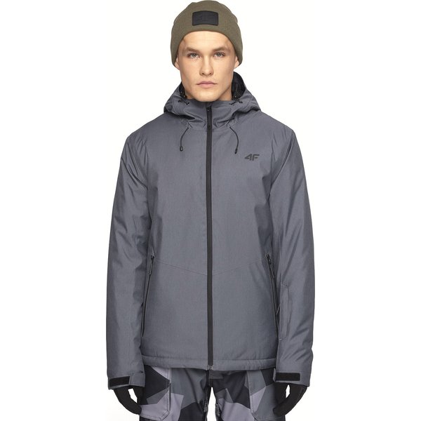 Kurtka narciarska męska H4Z19 KUMN001 4F - średni szary melanż
