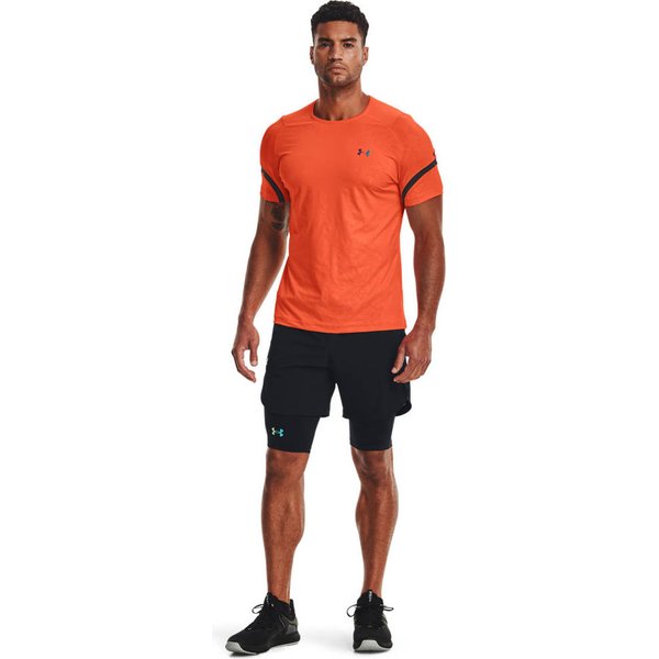 Koszulka męska Rush 2.0 Emboss Ss Under Armour - czerwony