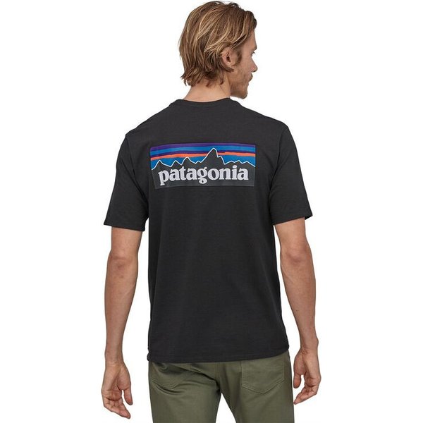 Koszulka męska P-6 Logo Responsibili Tee Patagonia - black