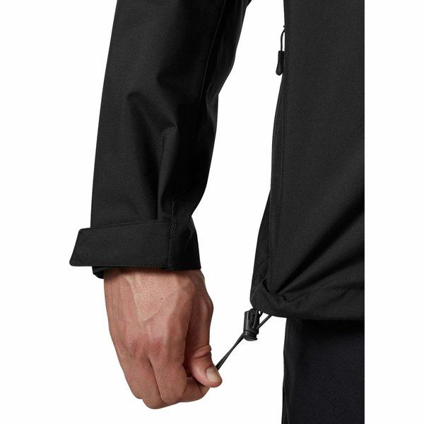 Kurtka męska Crew Hooded Midlayer Jacket 2.0 Helly Hansen - czarny