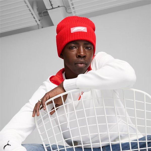 Czapka F1 Beanie Puma - czerwona
