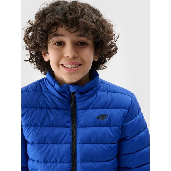 Kurtka puchowa chłopięca TDJAM520 4F - kobalt