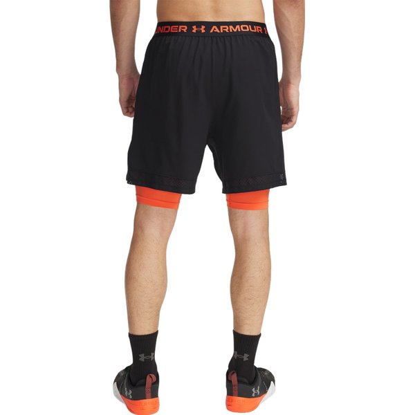 Spodenki męskie Vanish Woven 2w1 Under Armour - czarne