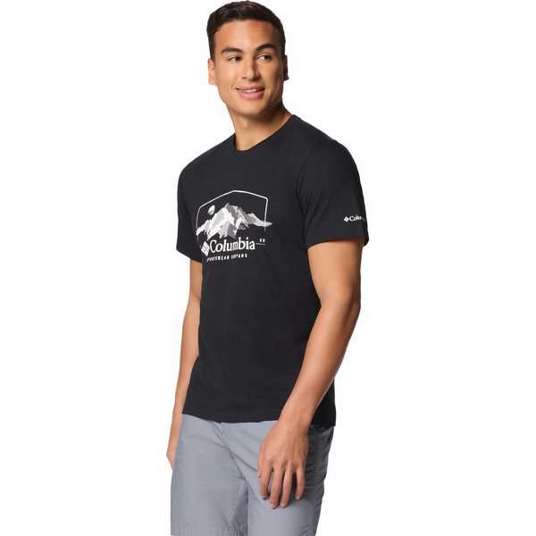 Koszulka męska Path Lake Graphic Tee Columbia - Black/Brush With Nature