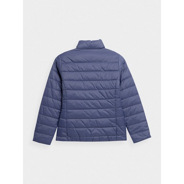 Kurtka puchowa dziewczęca 4FJSS23TDJAF073 4F - kobaltowa