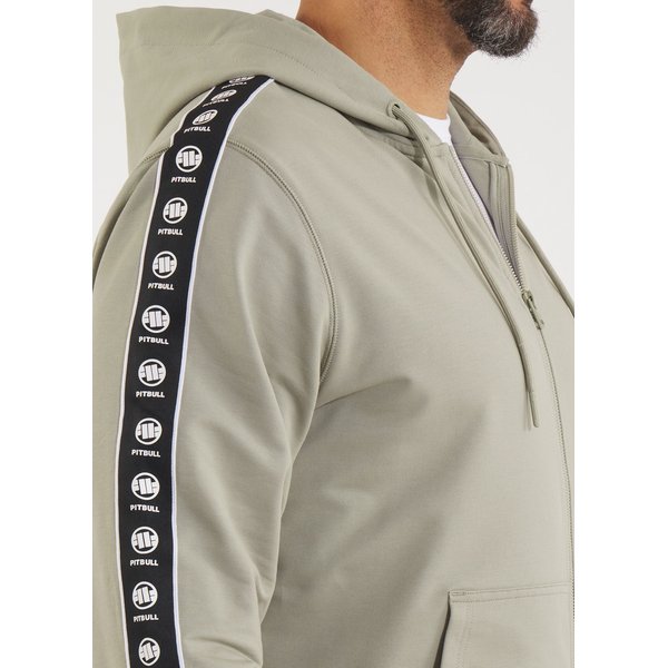Bluza męska Tape Nugget Hooded Zip Pitbull West Coast - Dusty Salvia