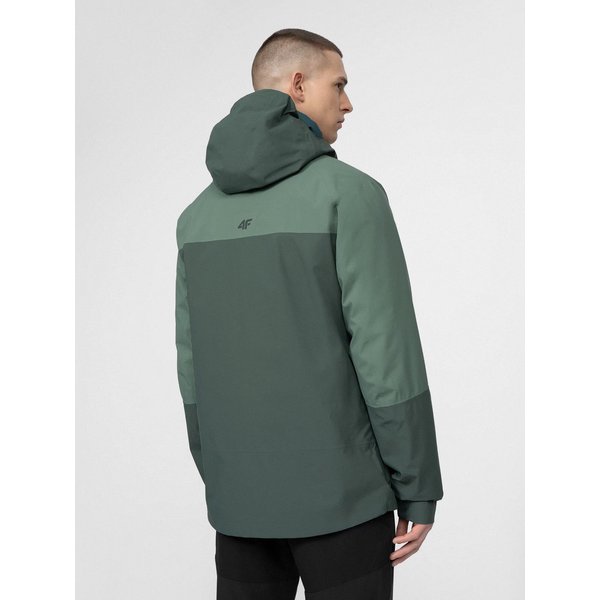 Kurtka męska H4L22 KUMT060 4F - ciemna zieleń