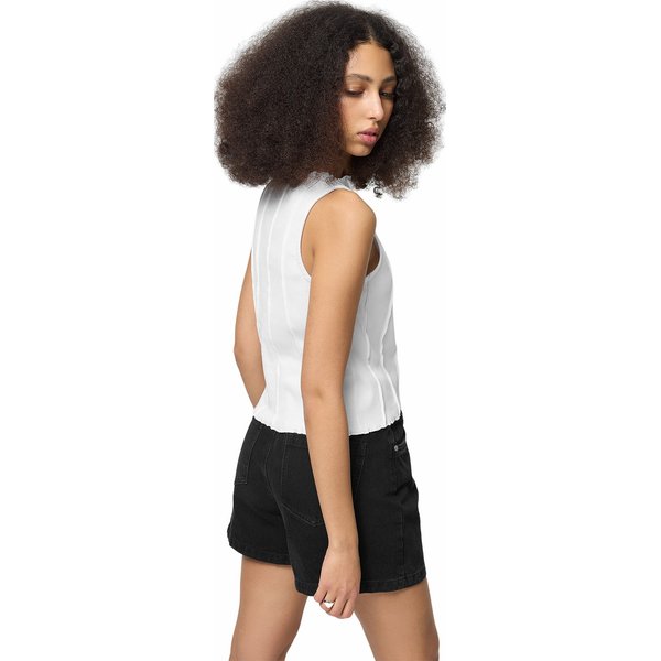 Bezrękawnik, top damski OTHWSS24TSLEF088 Outhorn - biały