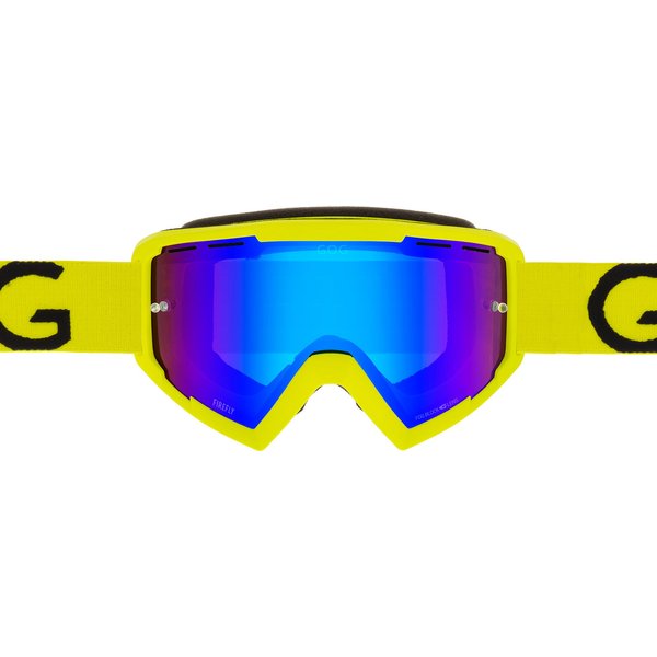 Gogle rowerowe MTB Firefly GOG Eyewear - matowy neonowy żółty/polychromatic blue