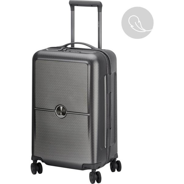 Walizka na kółkach, kabinowa Turenne 38L Delsey Paris - szara