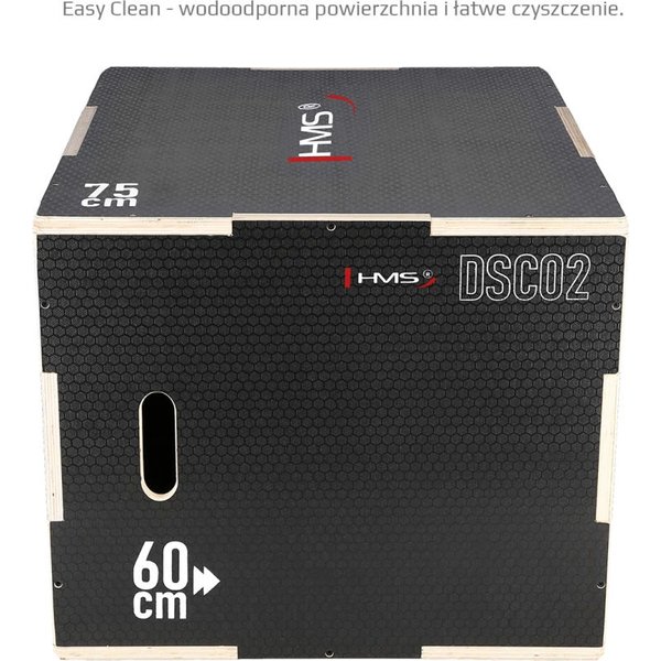Skrzynia plyometryczna drewniana, crossfit SDCO2 HMS