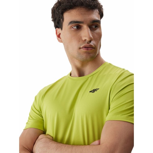 Koszulka męska 4FAW23TFTSM448 4F - soczysta zieleń