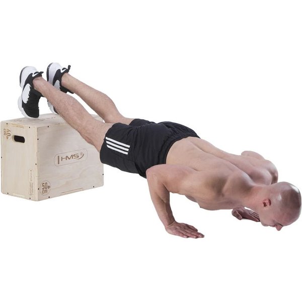 Skrzynia plyometryczna drewniana, crossfit DSCO4 HMS