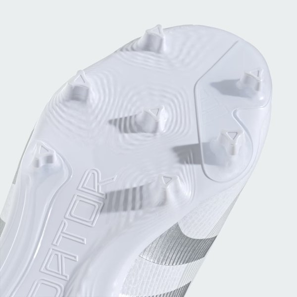 Buty piłkarskie, korki Predator League FG/MG Jr Adidas - Cloud White/Silver Metallic/Bright Royal