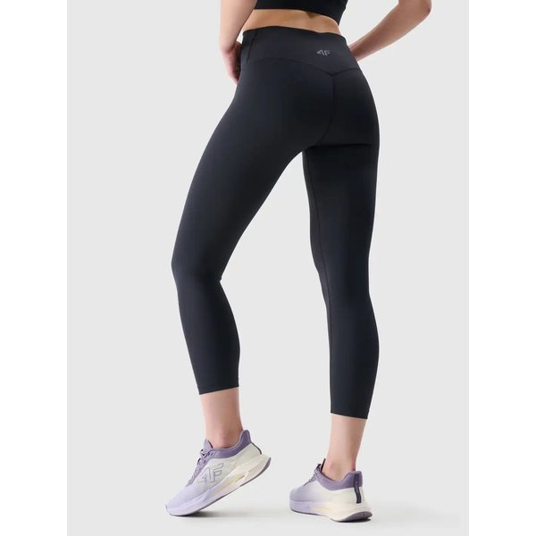 Legginsy damskie TFTIF308 4F - głęboka czerń