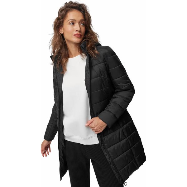 Płaszcz puchowy damski OTHAW23TDJAF287 Outhorn - głęboka czerń