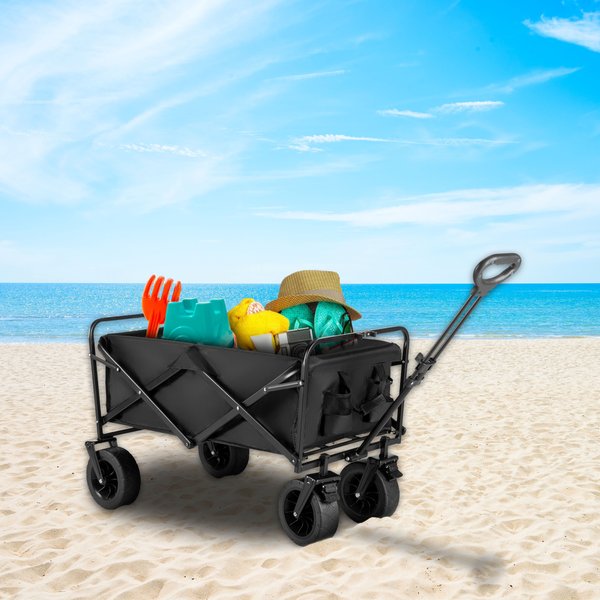 Wózek turystyczny, składany EasyGo 100L Outtec - EasyGo czarny