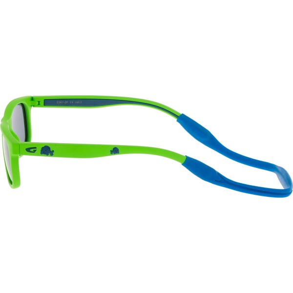 Okulary przeciwsłoneczne juniorskie z polaryzacją Alice GOG Eyewear - matowy neonowy zielony/niebieski/smoke