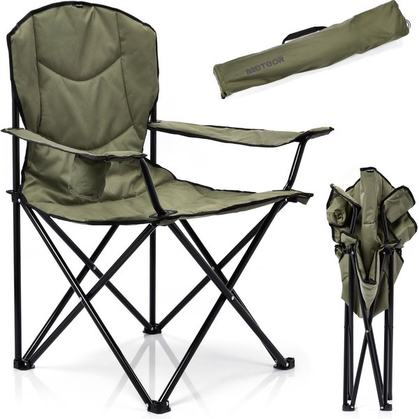 Krzesło turystyczne składane Hiker Meteor - zielone
