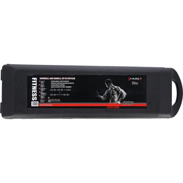 Zestaw hantli chromowanych w walizce STC50 2x25kg HMS