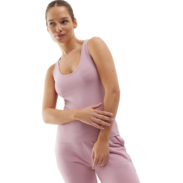 Bezrękawnik damski 4FWSS24TSLEF041 4F - jasny róż