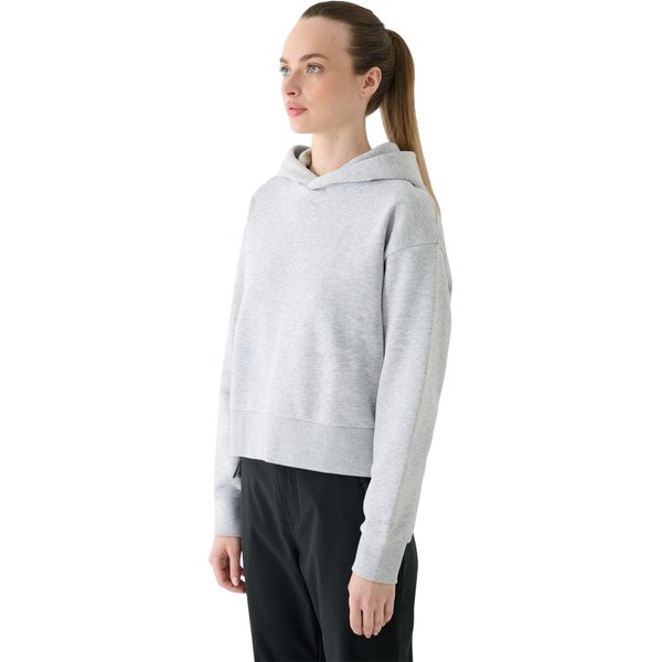 Bluza damska OTHWAW24TSWSF1684 Outhorn - ciepły jasny szary melanż