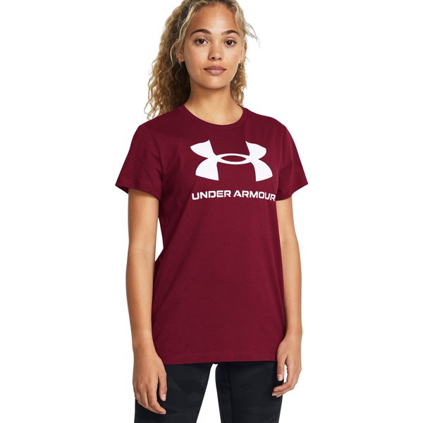Koszulka damska Rival Logo SS Under Armour - Cardinal/White