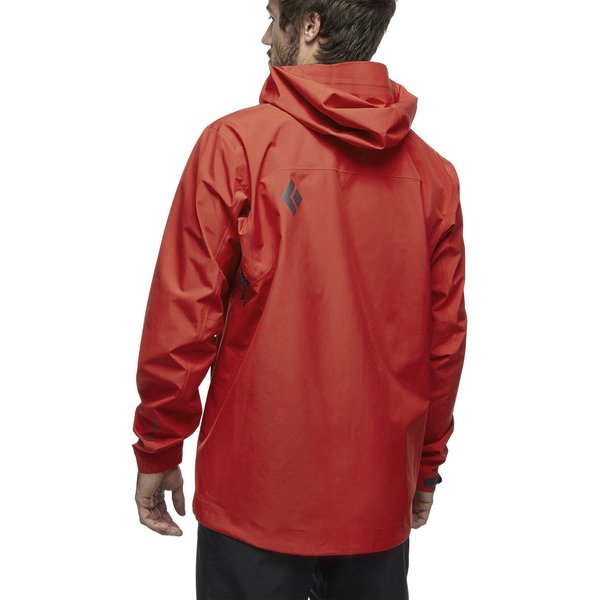 Kurtka trekkingowa męska Liquid Point GTX Shell Black Diamond - red rock