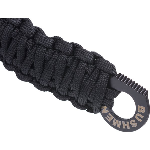 Bransoletka przetrwania 6m Bushmen Travel Gear - czarna